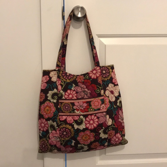 Vera Bradley tote and matching wallet - Picture 1 of 5
